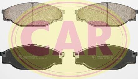 CAR PNT729 - Brake Pad Set, disc brake www.autospares.lv