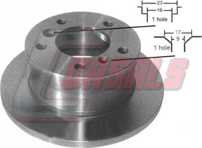 Casals 55204 - Bremžu diski www.autospares.lv