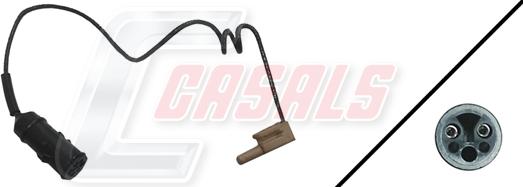 Casals 50084 - Warning Contact, brake pad wear www.autospares.lv