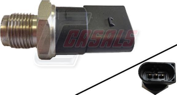 Casals 65118 - Sensor, fuel pressure www.autospares.lv