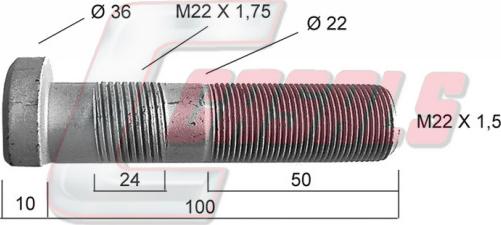 Casals 21465 - Stud, wheel hub www.autospares.lv