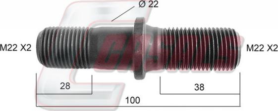 Casals 21160 - Riteņa stiprināšanas skrūve www.autospares.lv