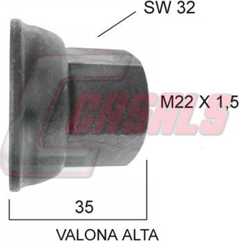 Casals 21124 - Гайка крепления колеса www.autospares.lv