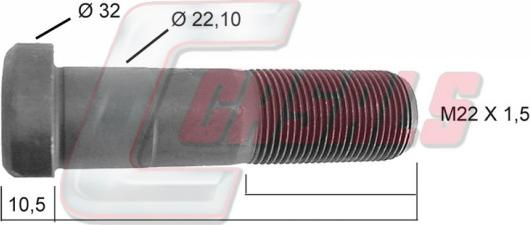 Casals 21236 - Stud, wheel hub www.autospares.lv