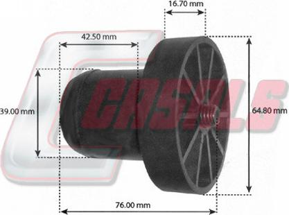 Casals 7709 - Elastīgais atbalstelements, Kabīne www.autospares.lv