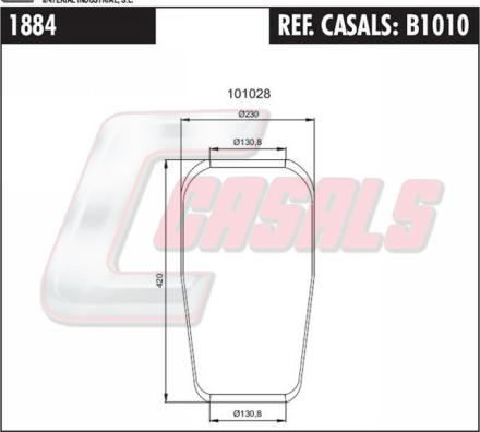 Casals B1010 - Pneimoatsperes spilvens, Pneimopiekare www.autospares.lv