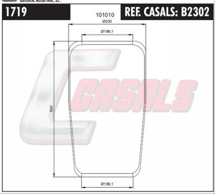 Casals B2302 - Pneimoatsperes spilvens, Pneimopiekare autospares.lv