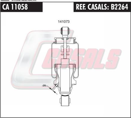 Casals B2264 - Demferis, Kabīnes stiprinājums www.autospares.lv