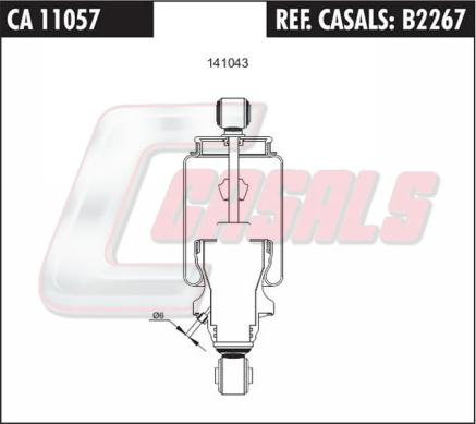 Casals B2267 - Demferis, Kabīnes stiprinājums www.autospares.lv