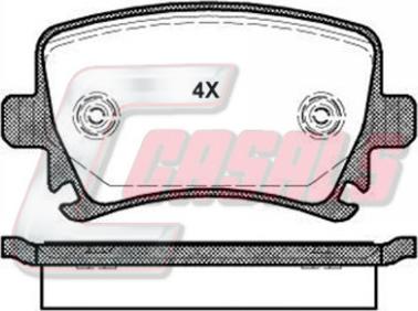 Casals BKM914 - Bremžu uzliku kompl., Disku bremzes autospares.lv