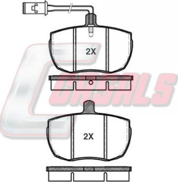 Casals BKM653 - Bremžu uzliku kompl., Disku bremzes www.autospares.lv