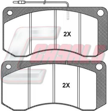 Casals BKM668 - Brake Pad Set, disc brake www.autospares.lv