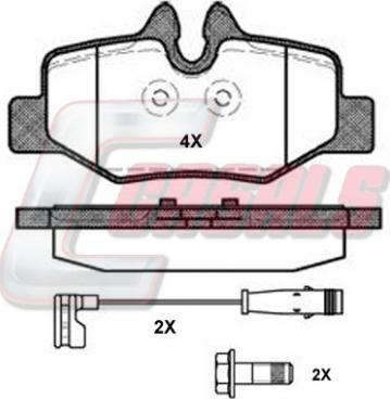 Casals BKM003 - Brake Pad Set, disc brake www.autospares.lv