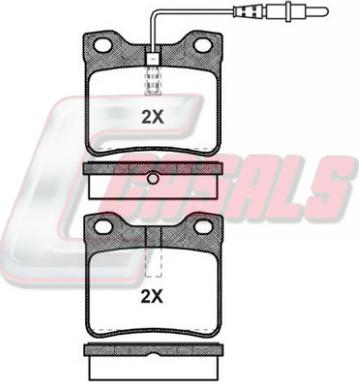 Casals BKM1044 - Bremžu uzliku kompl., Disku bremzes www.autospares.lv