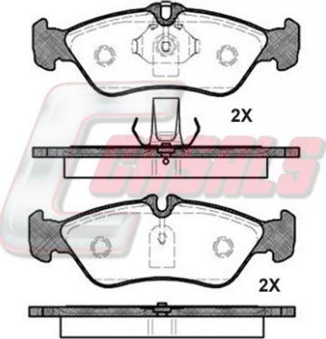 Casals BKM1045 - Brake Pad Set, disc brake www.autospares.lv