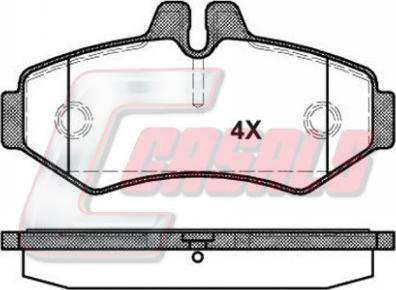 Casals BKM1306 - Bremžu uzliku kompl., Disku bremzes www.autospares.lv