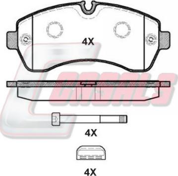 Casals BKM121 - Bremžu uzliku kompl., Disku bremzes autospares.lv