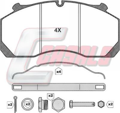 FTE BL2216C1 - Bremžu uzliku kompl., Disku bremzes www.autospares.lv