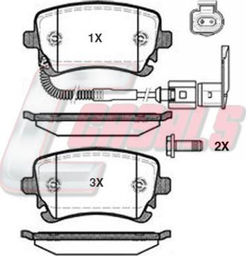 Casals BKM326 - Тормозные колодки, дисковые, комплект www.autospares.lv