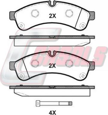 Casals BKM231 - Bremžu uzliku kompl., Disku bremzes www.autospares.lv