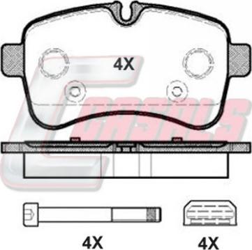 Casals BKM232 - Bremžu uzliku kompl., Disku bremzes www.autospares.lv