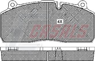 Casals BKM274 - Bremžu uzliku kompl., Disku bremzes www.autospares.lv