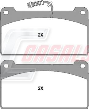 Casals BKM764 - Bremžu uzliku kompl., Disku bremzes autospares.lv