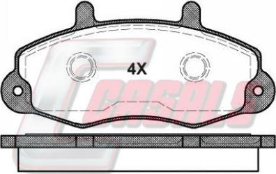 Casals BKM700 - Bremžu uzliku kompl., Disku bremzes www.autospares.lv