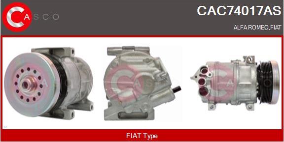 Casco CAC74017AS - Kompresors, Gaisa kond. sistēma autospares.lv