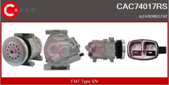 Casco CAC74017RS - Kompresors, Gaisa kond. sistēma autospares.lv