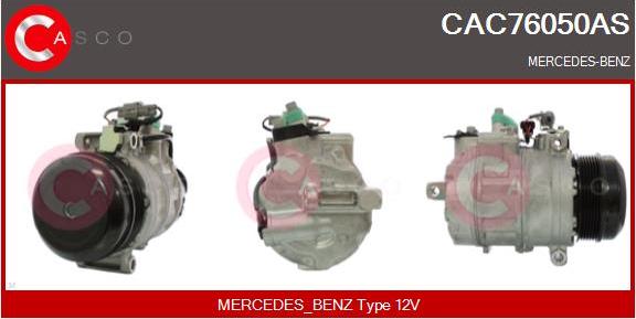 Casco CAC76050AS - Compressor, air conditioning www.autospares.lv