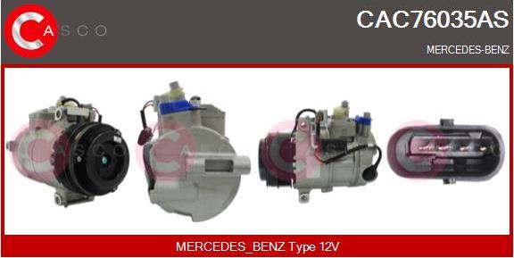 Casco CAC76035AS - Compressor, air conditioning www.autospares.lv