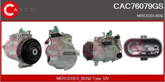 Casco CAC76079GS - Compressor, air conditioning www.autospares.lv