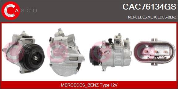 Casco CAC76134GS - Compressor, air conditioning www.autospares.lv