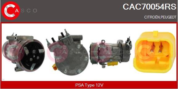 Casco CAC70054RS - Kompresors, Gaisa kond. sistēma autospares.lv