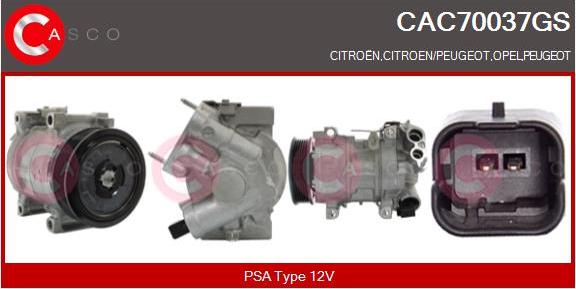 Casco CAC70037GS - Kompresors, Gaisa kond. sistēma autospares.lv