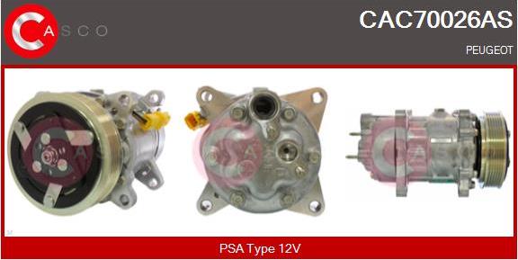 Casco CAC70026AS - Kompresors, Gaisa kond. sistēma autospares.lv