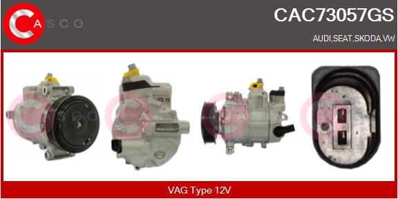 Casco CAC73057GS - Compressor, air conditioning www.autospares.lv