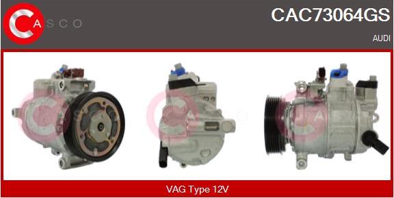 Casco CAC73064GS - Compressor, air conditioning www.autospares.lv