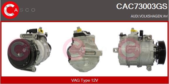 Casco CAC73003GS - Compressor, air conditioning www.autospares.lv