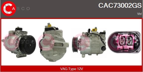 Casco CAC73002GS - Compressor, air conditioning www.autospares.lv