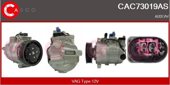 Casco CAC73019AS - Compressor, air conditioning www.autospares.lv