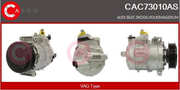 Casco CAC73010AS - Compressor, air conditioning www.autospares.lv