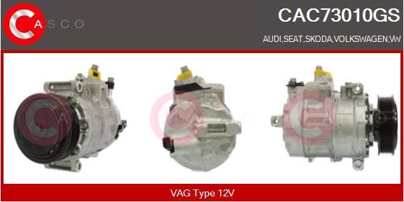 Casco CAC73010GS - Compressor, air conditioning www.autospares.lv