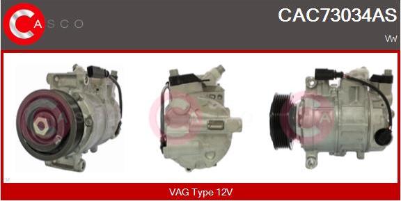 Casco CAC73034AS - Kompresors, Gaisa kond. sistēma autospares.lv