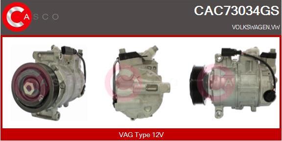 Casco CAC73034GS - Kompresors, Gaisa kond. sistēma autospares.lv