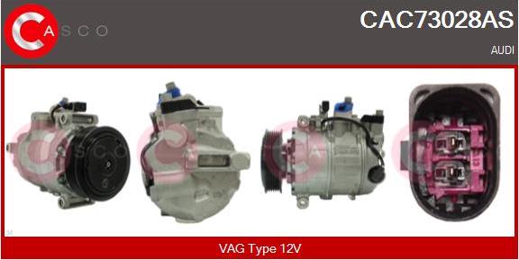 Casco CAC73028AS - Kompresors, Gaisa kond. sistēma autospares.lv