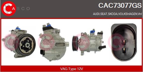 Casco CAC73077GS - Compressor, air conditioning www.autospares.lv