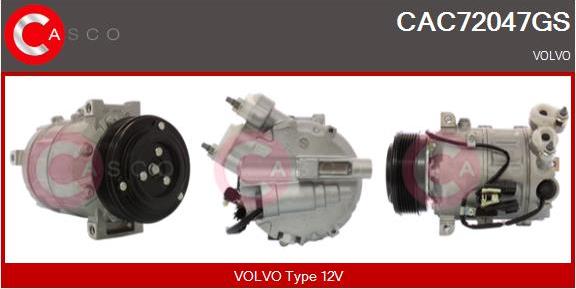 Casco CAC72047GS - Compressor, air conditioning www.autospares.lv