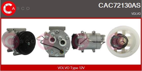 Casco CAC72130AS - Compressor, air conditioning www.autospares.lv